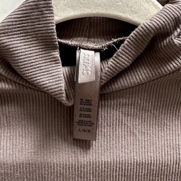 Skims Ribbed Turtle Neck Mini Dress - Picture 3 of 3